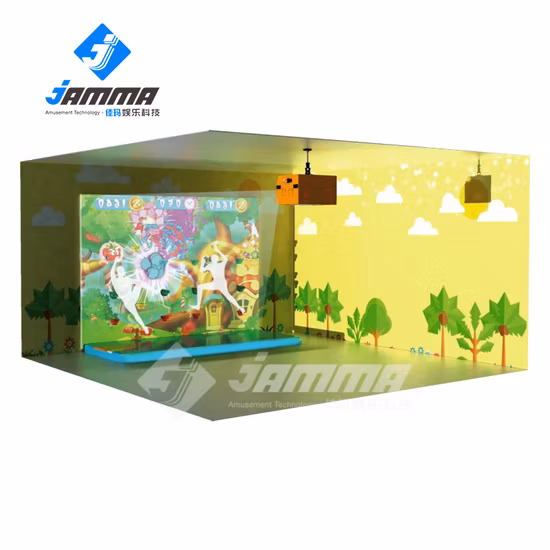 Augmented Reality Wall Climbing Simulation Projector for Children