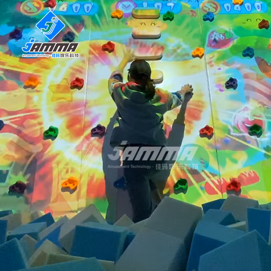 Augmented Reality Wall Climbing Simulation Projector for Children