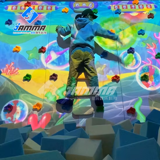 Projecteur de simulation d'escalade murale en réalité augmentée pour enfants
