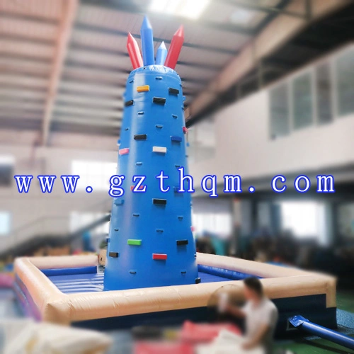 5X5X5m Outdoor Kids Inflatable Rock Climbing Wall