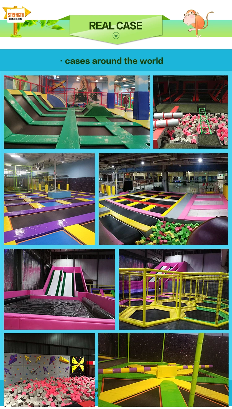 Customized Cheap Commercial Children Adults Sports Jumping Trampoline Park