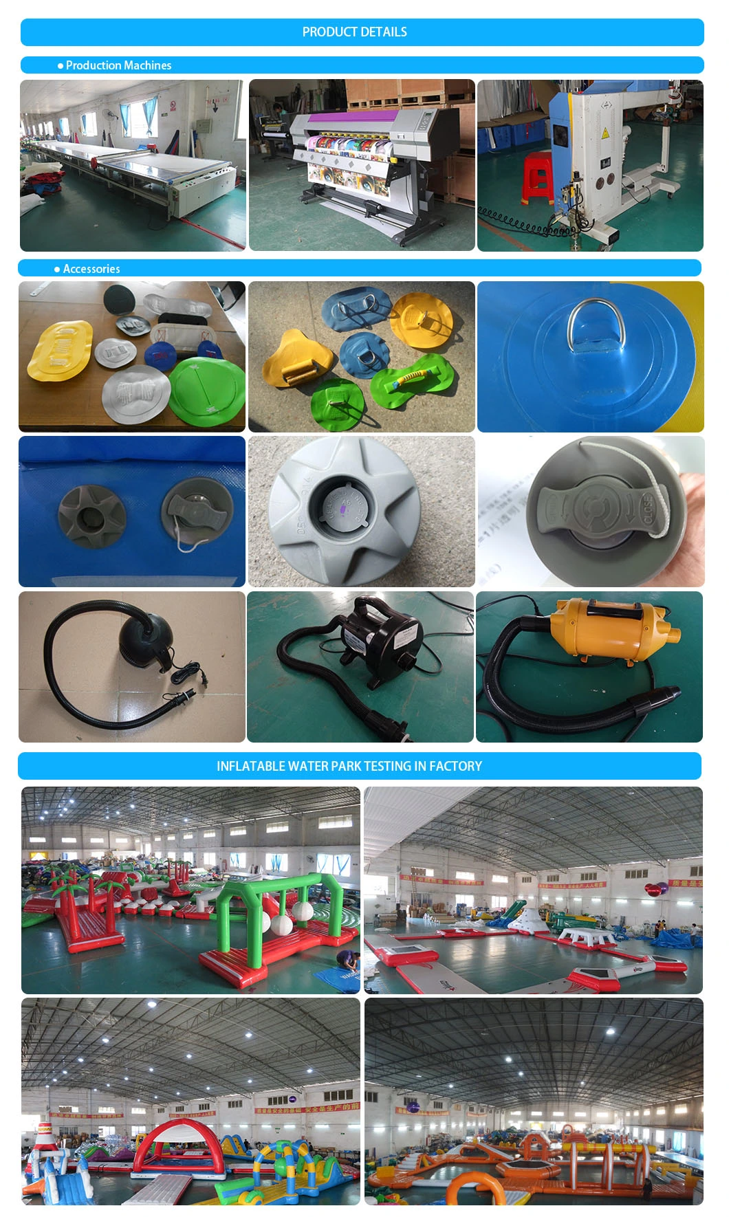 Inflatable Water Trampoline Water Park Accessories for Sale