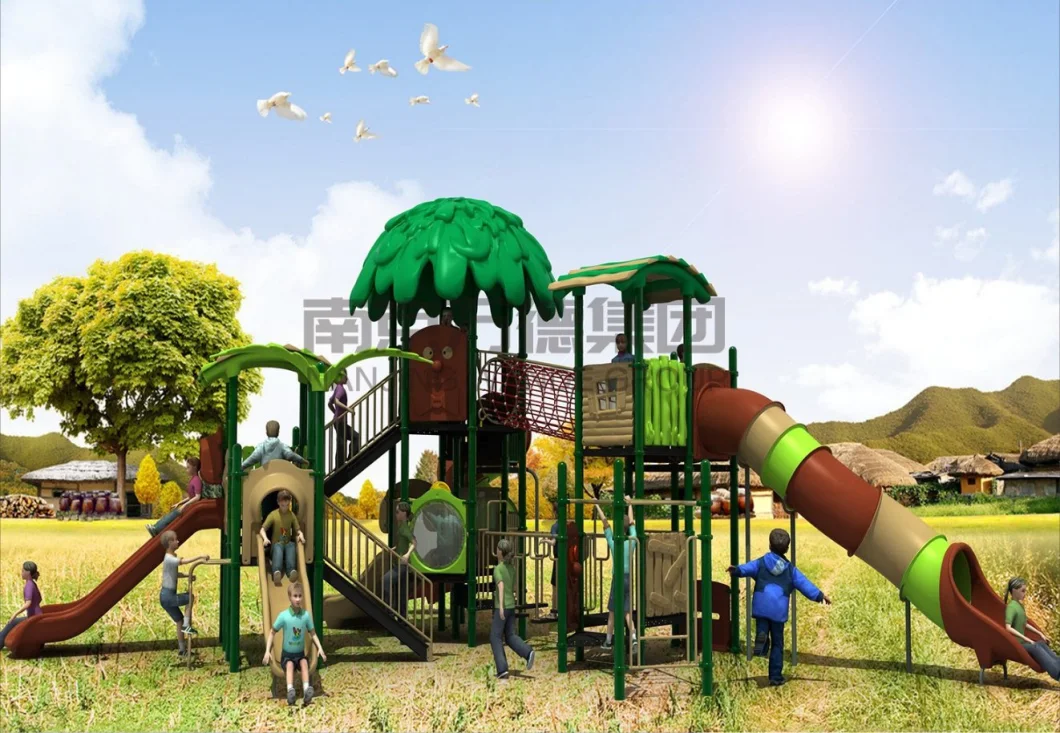 GS TUV Standard Amusement Park Original Forest Playsets Indoor Kids Toy Children Play House System Water Park Plastic Slide Games Outdoor Playground Equipment